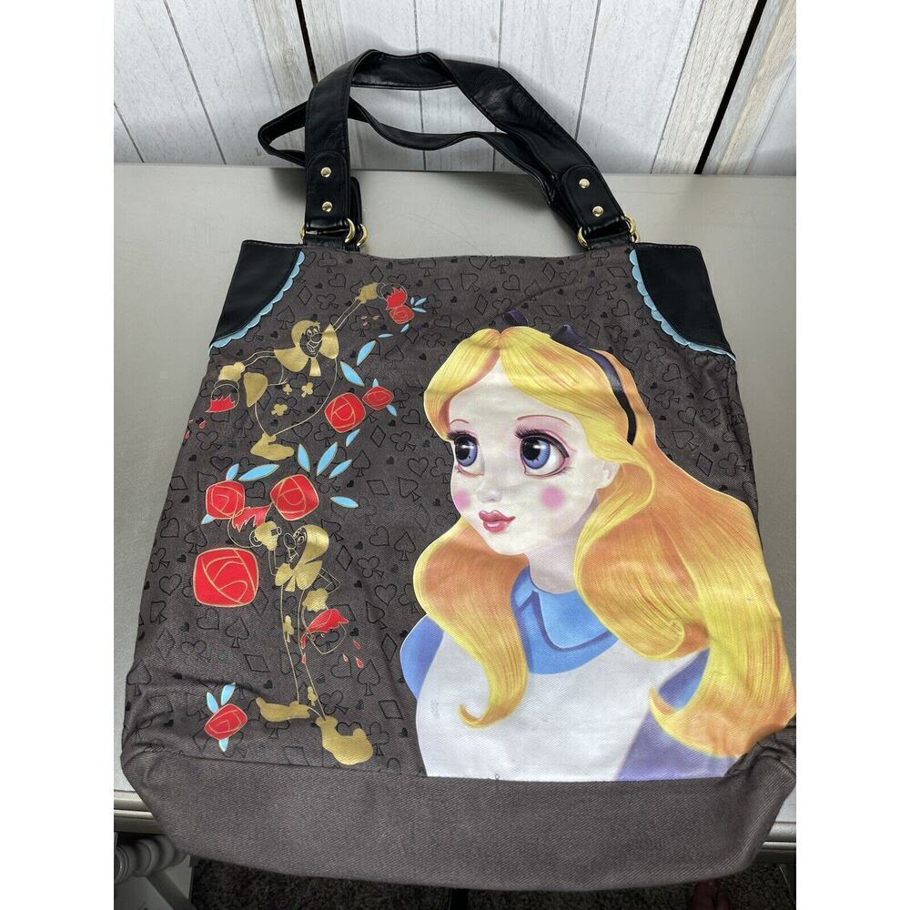 Loungefly Disney Alice in Wonderland Tote Bag Purse Handbag Colorful